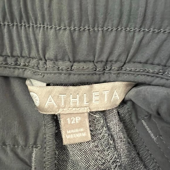 Athleta Linen Pants – Gray – 12P - Picture 4 of 5